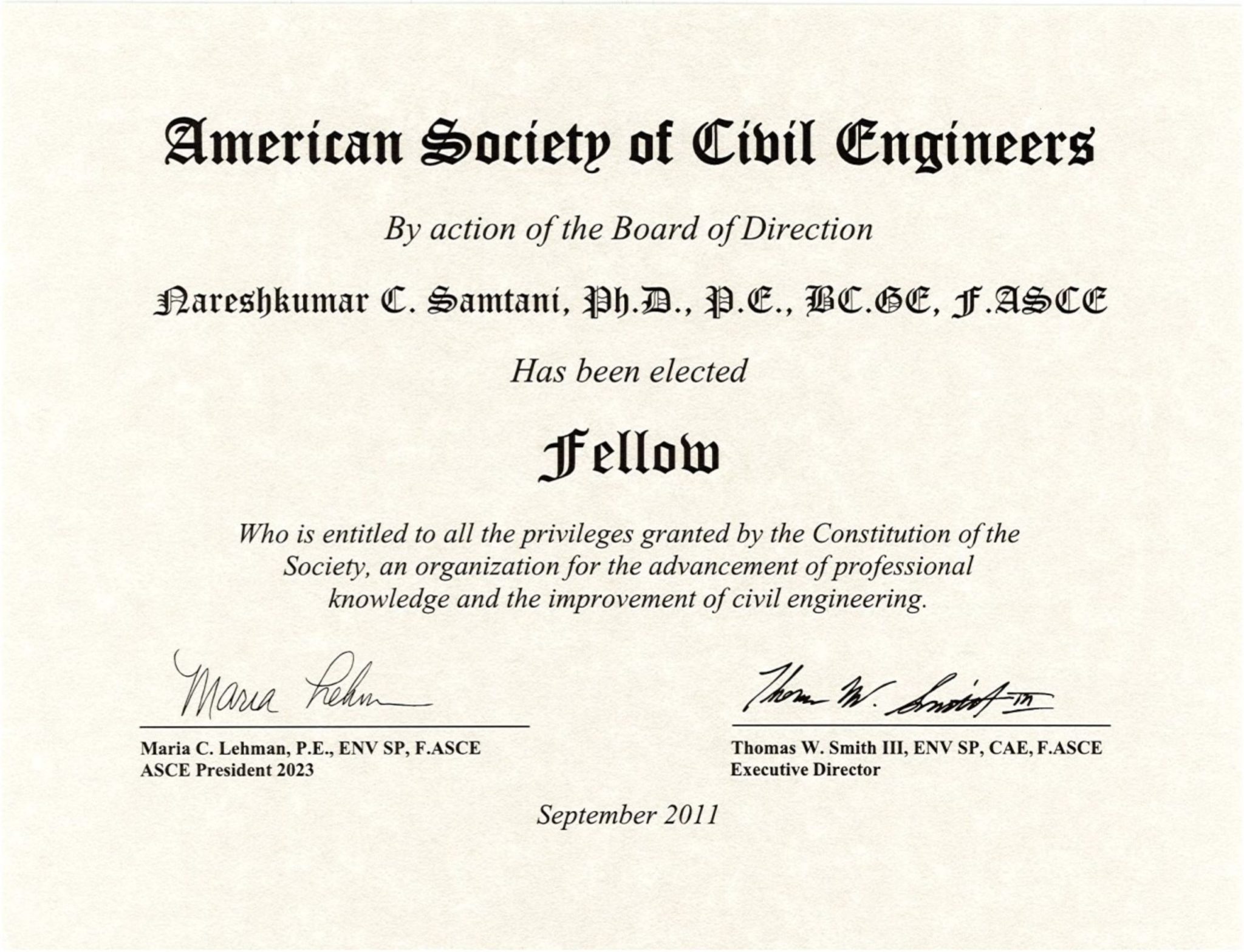 ASCE fellows have made celebrated contributions and developed creative solutions that change lives around the world. It is a prestigious honor held by 3% of ASCE members.
